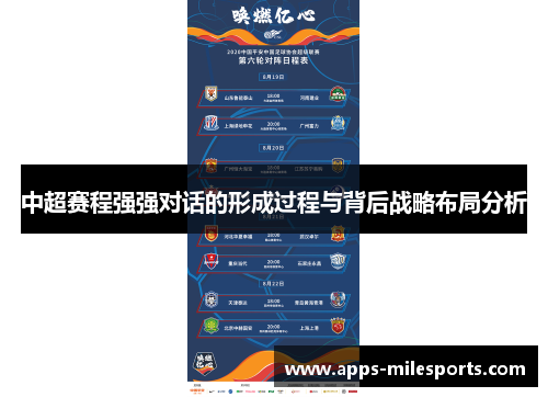 中超赛程强强对话的形成过程与背后战略布局分析