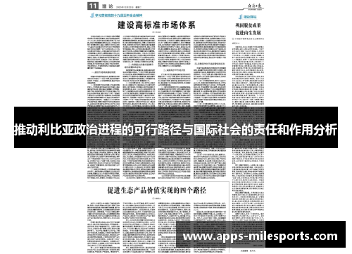 推动利比亚政治进程的可行路径与国际社会的责任和作用分析